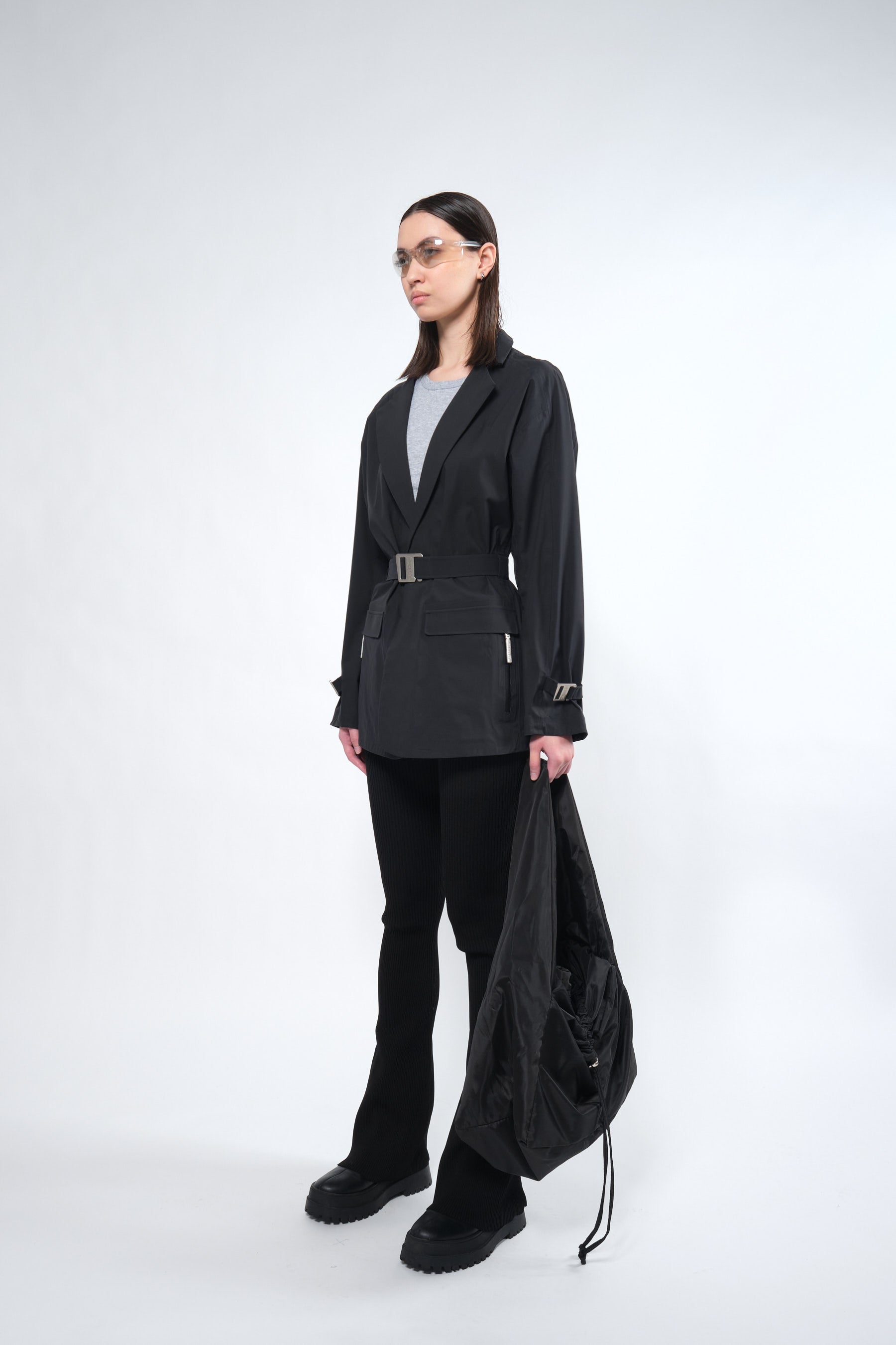 3L Black Waterproof Rain Blazer - Adhere To  - 4