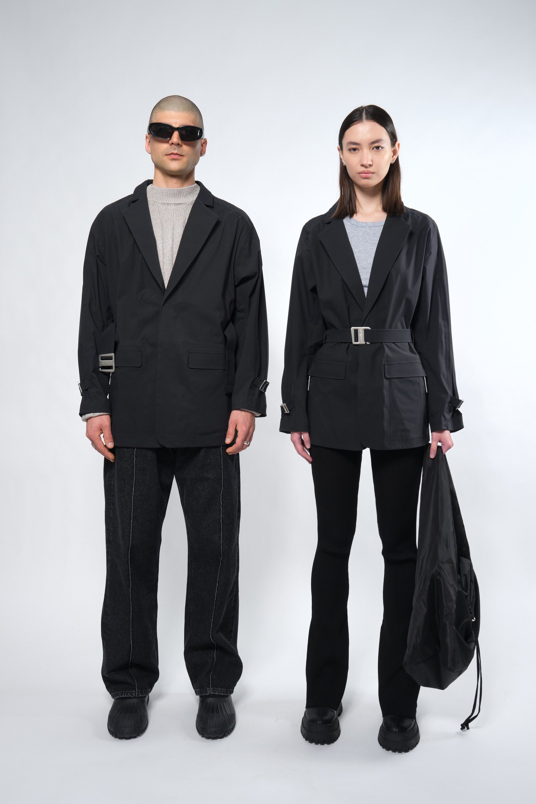 3L Black Waterproof Rain Blazer - Adhere To  - 2