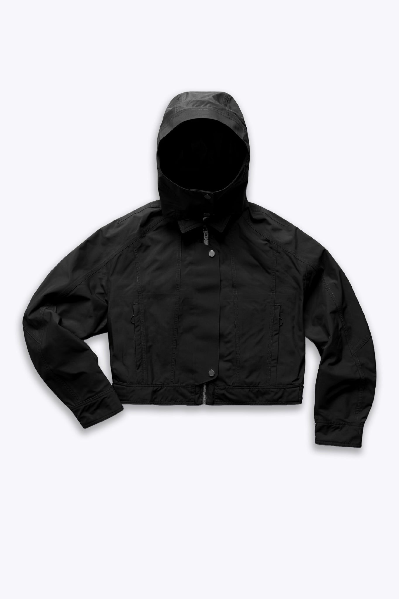 3in1 Black Crop Waterproof Jacket + Down Puffer Liner - Adhere To  - 6