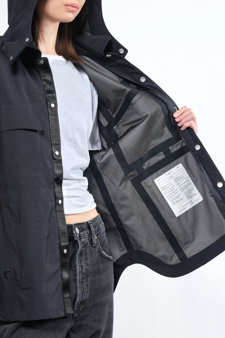 3in1 Black Waterproof Jacket + Down Puffer Liner - Adhere To  - 4
