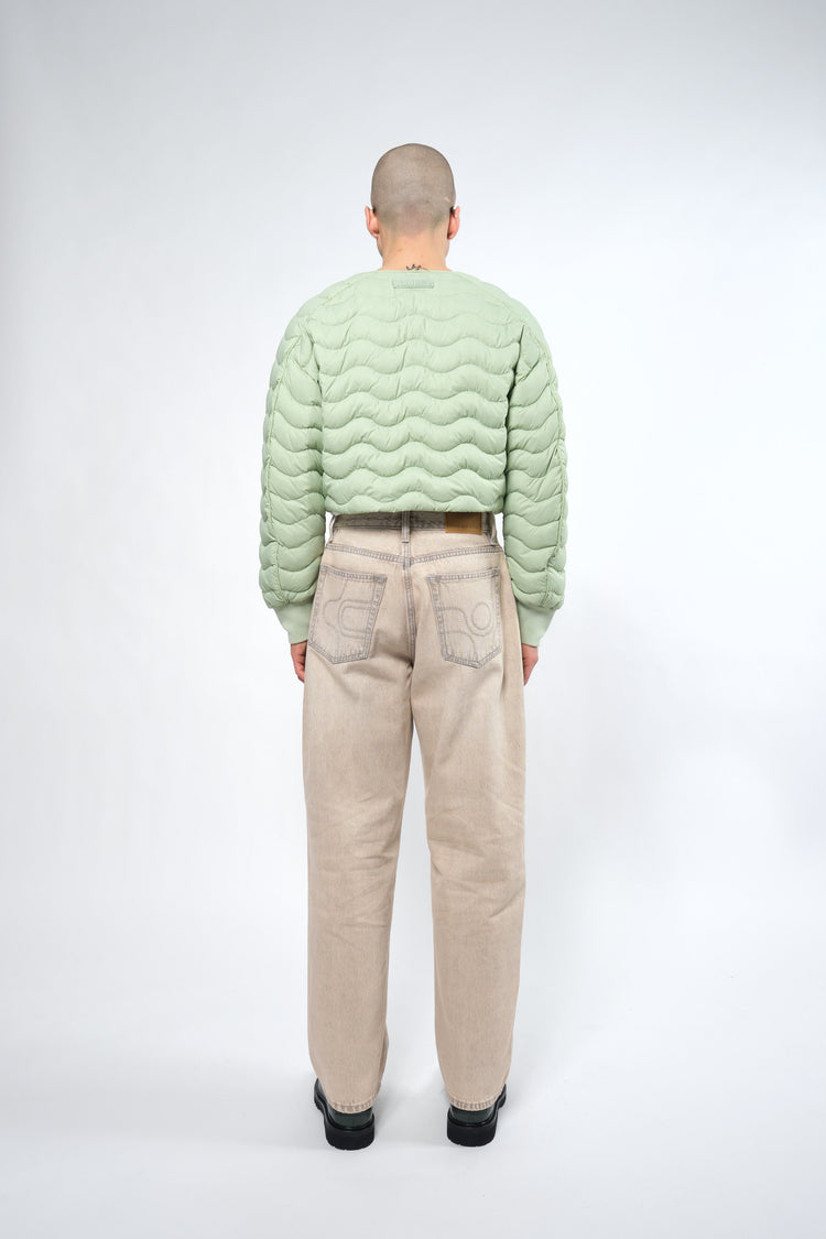 Re:Down® Green Light Crop Puffer Jacket - Adhere To  - 5