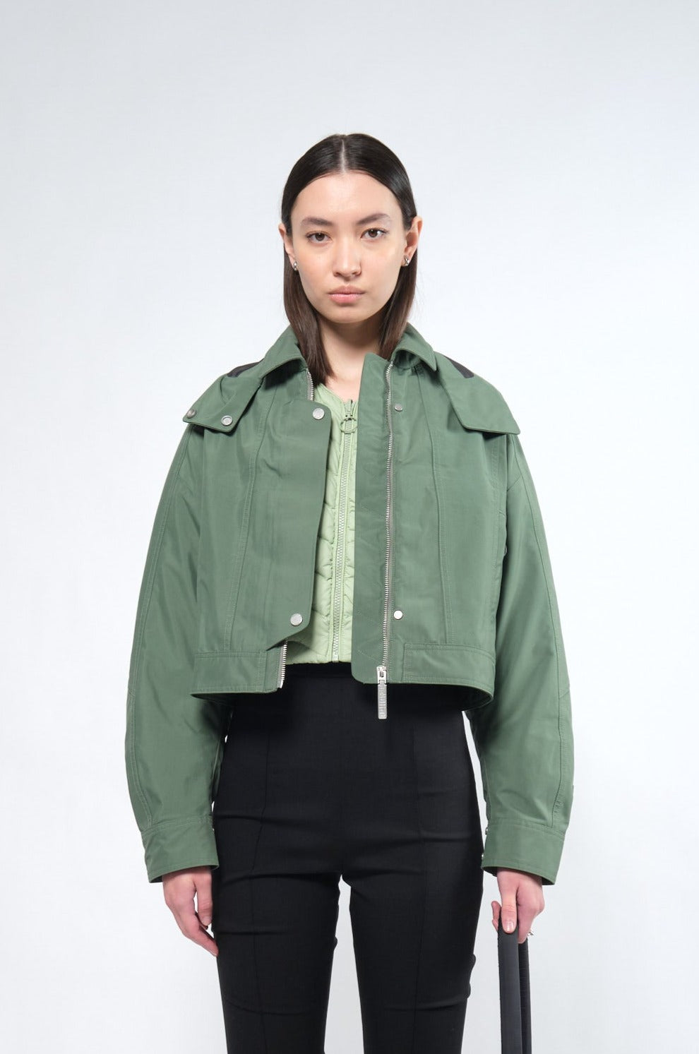 3in1 Green Crop Waterproof Jacket + Down Puffer Liner - Adhere To  - 1