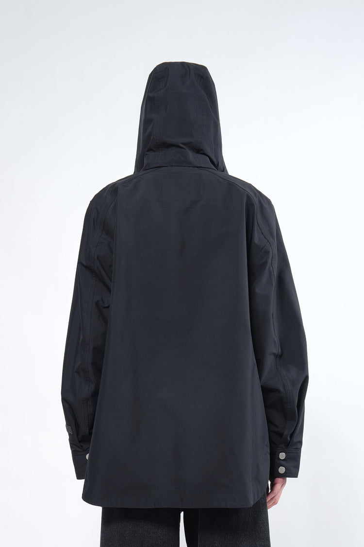 3L Black Waterproof Rain Jacket with Hood - Adhere To  - 8