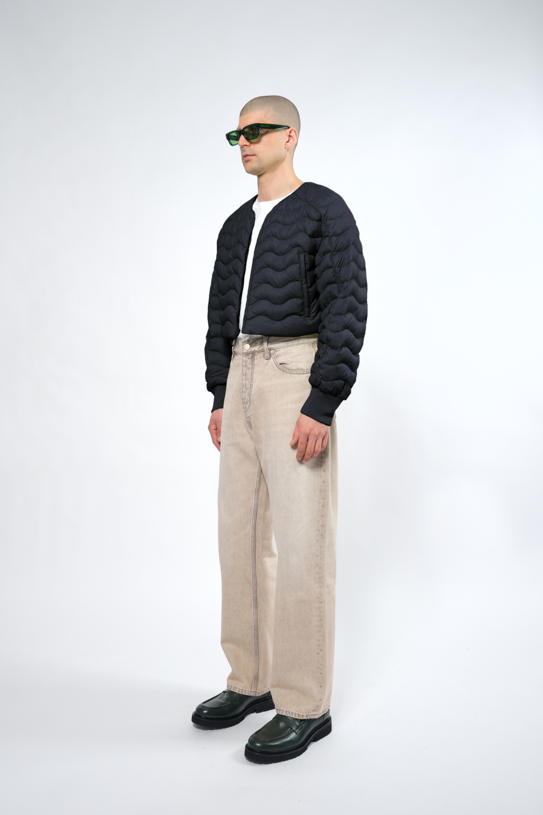  Re:Down® Black Light Crop Puffer Jacket - Adhere To  - 2