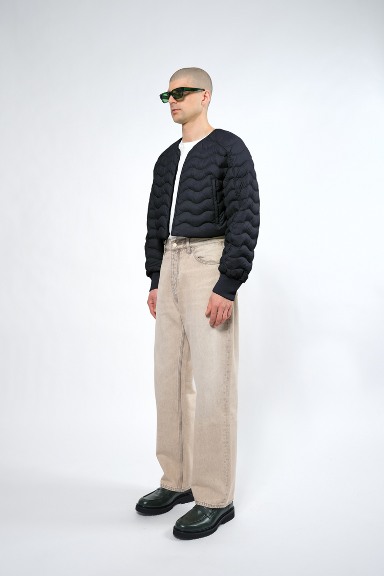  Re:Down® Black Light Crop Puffer Jacket - Adhere To  - 2