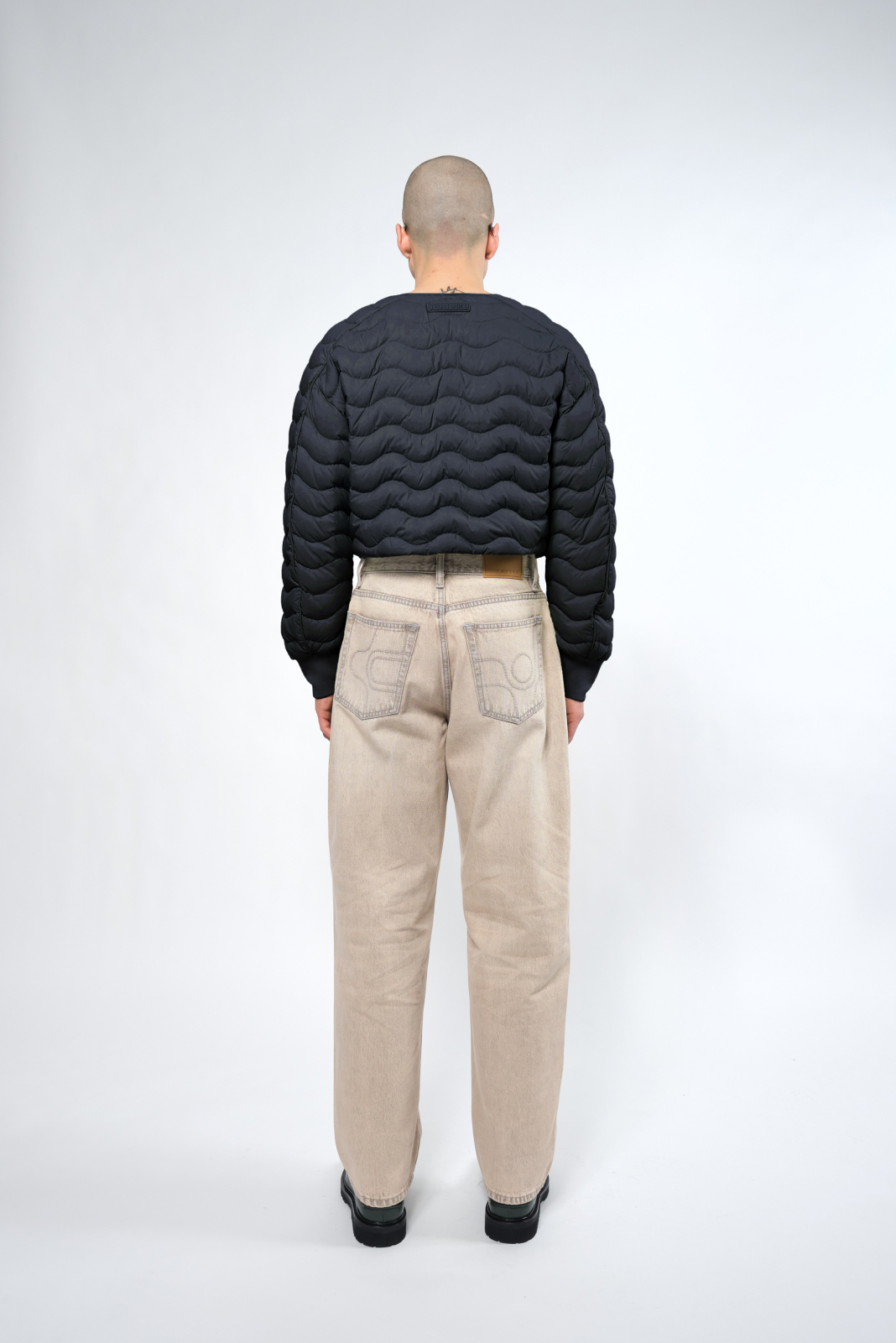  Re:Down® Black Light Crop Puffer Jacket - Adhere To  - 4