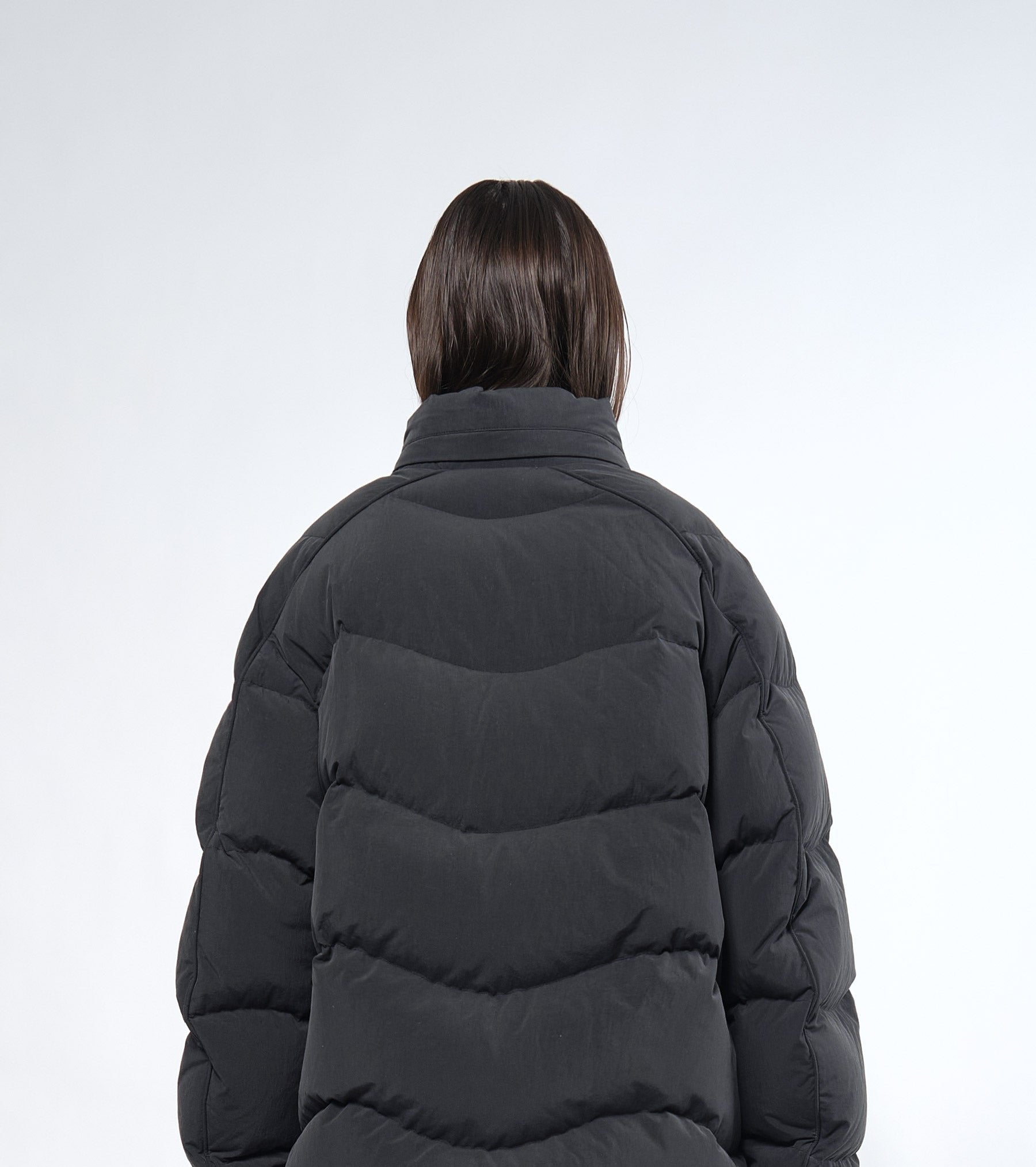 Re Down Black Puffer Jacket M Black