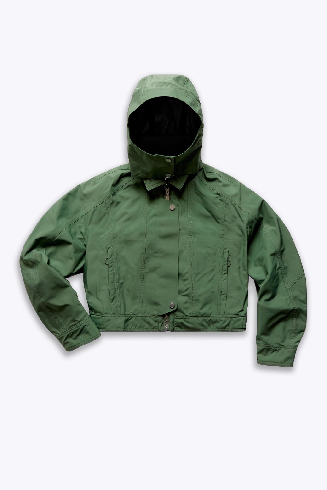  3in1 Green Crop Waterproof Jacket + Down Puffer Liner - Adhere To  - 4